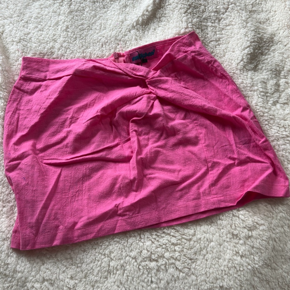 Pink Edikted mini skirt